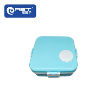 Solid color square lunch box