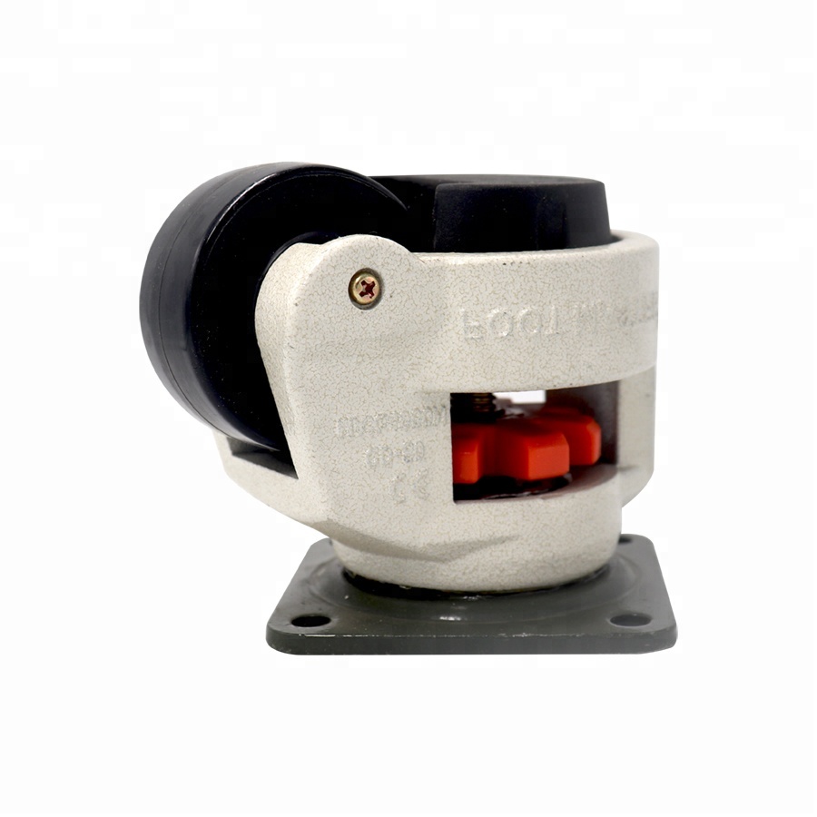 Swivel wheel support adjust feet caster cup composite caster Integrated Plate Casters with brake