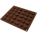 Flexibele 30-cavity chocolade siliconen mal