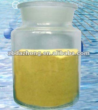 Slight yellow powder of Polymer Ferric Sulphate (PFS)