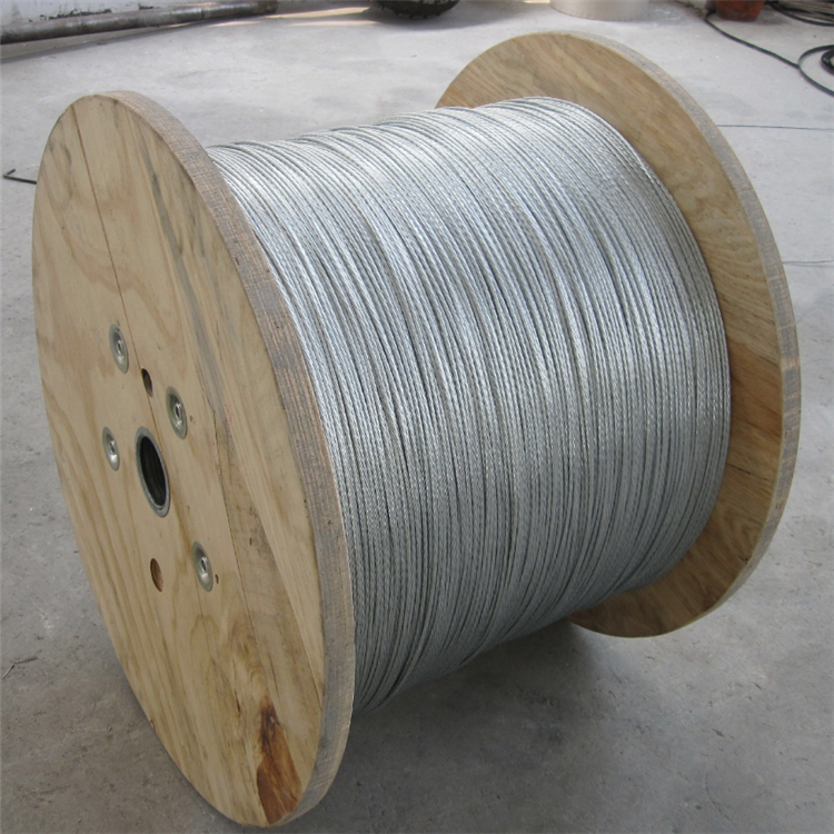 GI Guy wire 1960 Mpa Grade 1x3 Galvanized Steel strand
