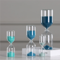 Timglas hög borosilikat glas blå timglas timer