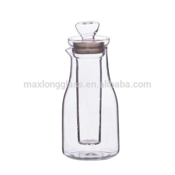 Maxlong Borosilicate glass fruit infuser water bottle