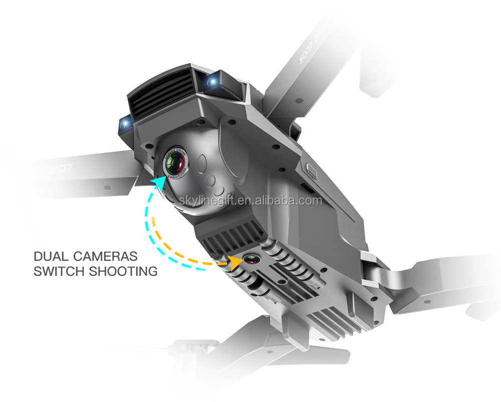 SG907 Foldable Drone GPS with HD Adjustment Dual Camera 5G WIFI FPV RC Quadrocopter Helicopter Racing Dron 4K VS SG906 F11