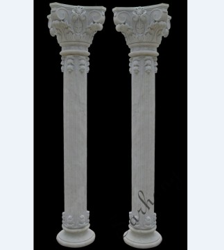 Interior decoration design stone pillars granite columns