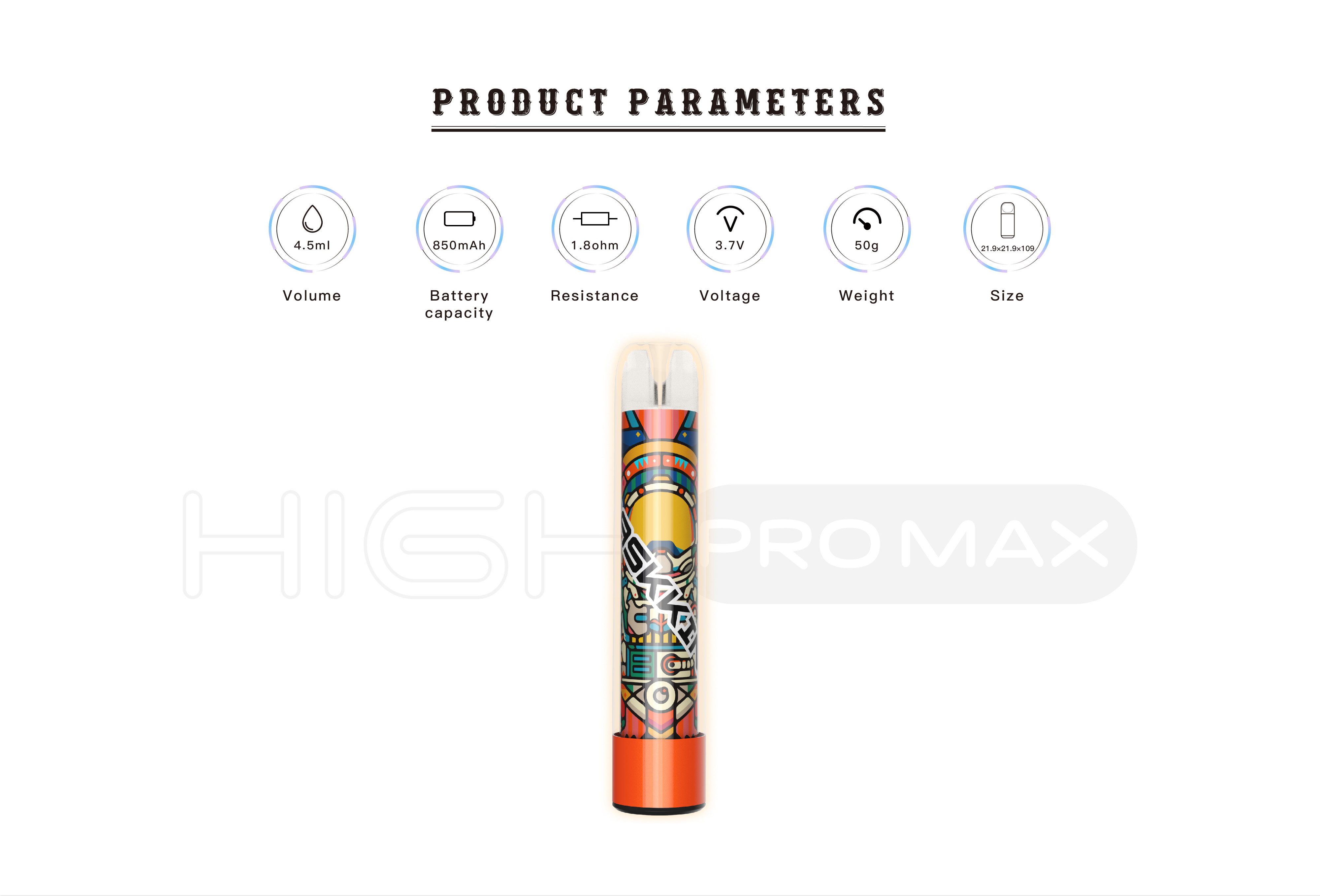 Maskking Led светильник Maskking High Pro max 1500puffs bar