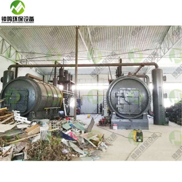 Working of Portable Pyrolysis Plant China