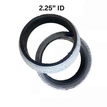 2 Pcs 2.25'' ID Universal Exhaust Muffler Flanges Donut Gasket Graphite Header
