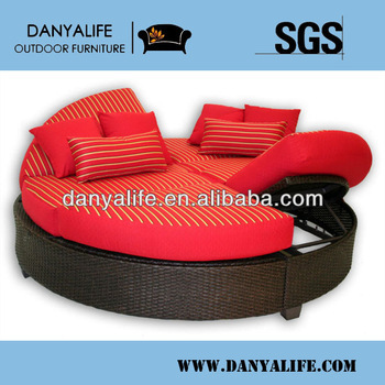 DYLG-D1204,Wicker Garden Patio Lounger,Rattan Outdoor Leisure Lounger Chair,Rattan Swimming Pool Lounger,Wicker Beach Chaise Bed