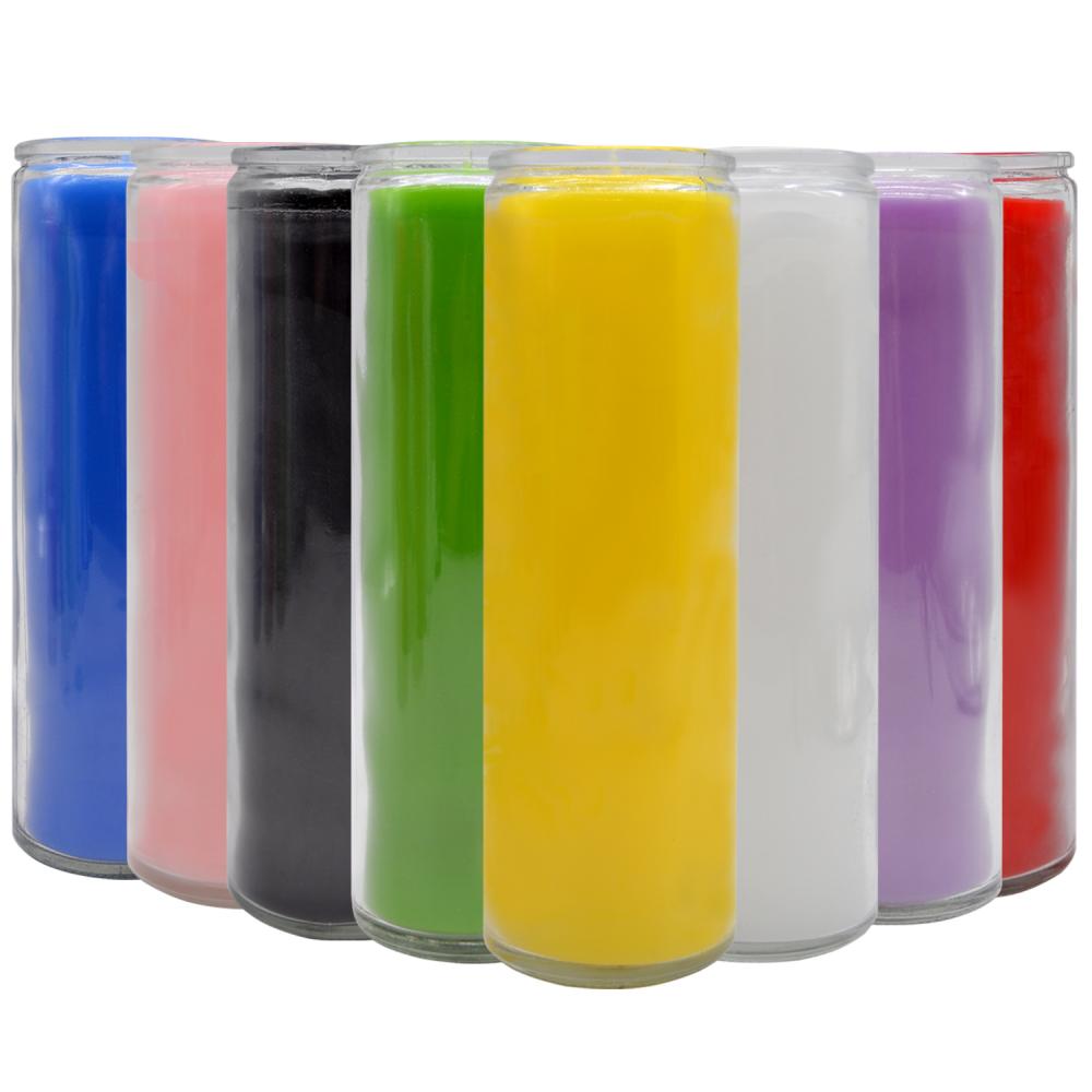 Blue Red White 7 Day Prayer Church Candles