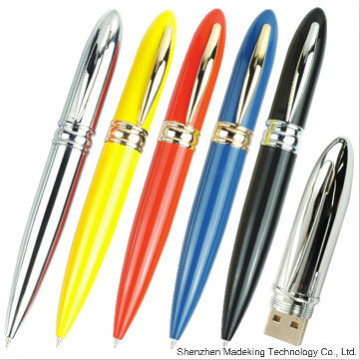 Custom Pen Shape USB Flash Drives, Metal USB Drives