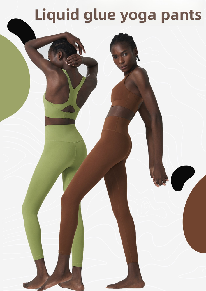Женские брюки для йоги из спандекса и нейлона с высокой талией High Waisted Women Spandex Nylon Yoga Pants