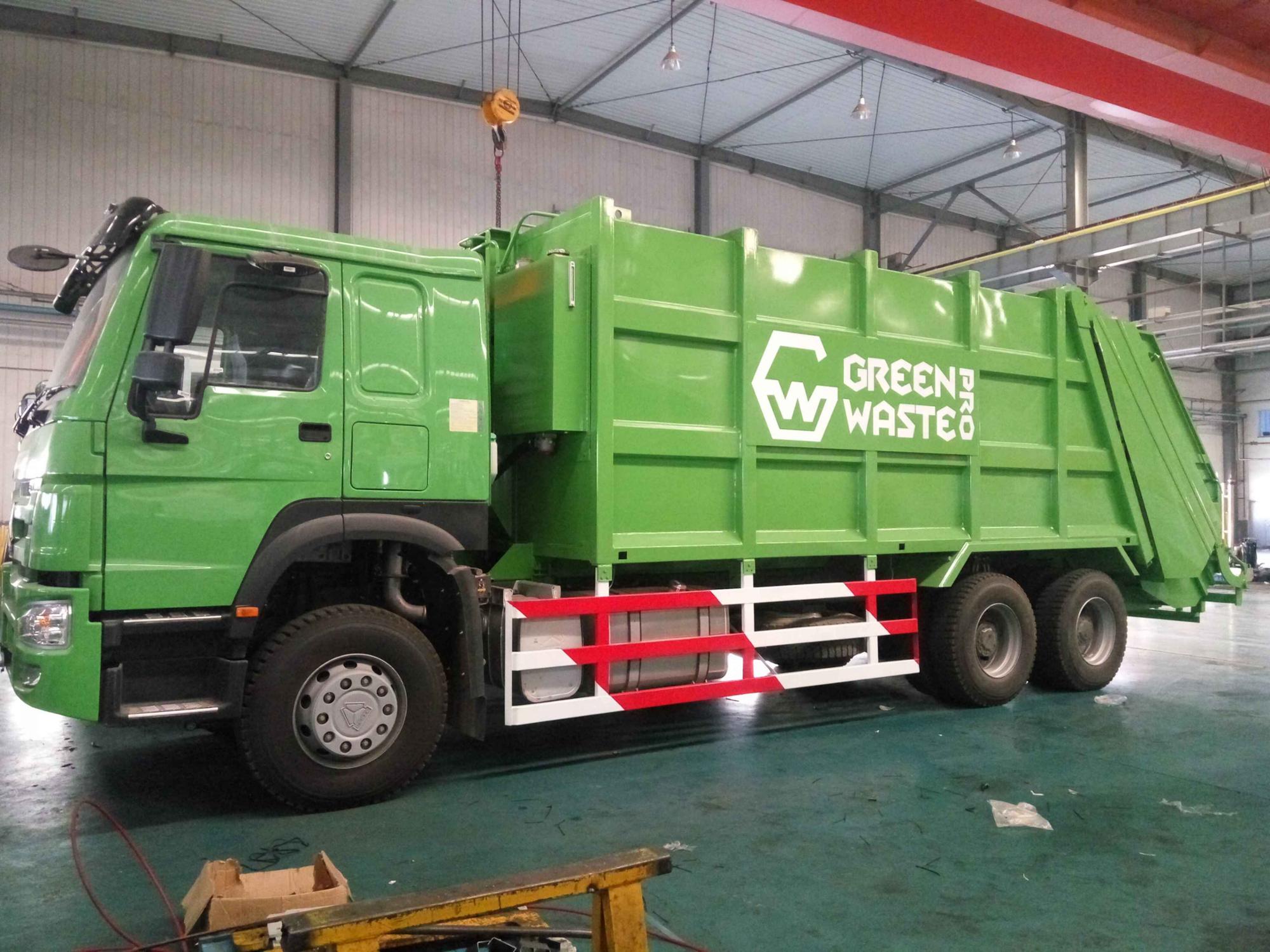 SINOTRUK compactor garbage truck 24cbm dustcart heavy duty bin wagon bin lorry