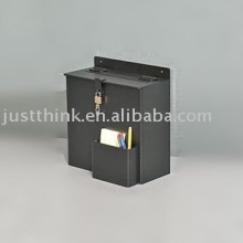 custom acrylic black ballot collection box
