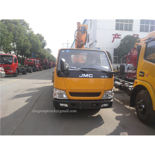 Scissor lift type aerial work platform truck