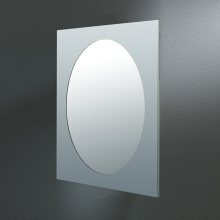 Framed Bath Mirror with Oval Size
