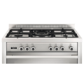 5 Burner Gas Range Oven Glem Italia