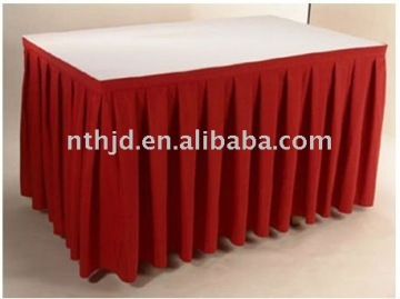 Hilton hotel table skirt