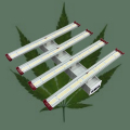 Loji Cannabiss Dalaman Tumbuh 640W LED Tumbuh Cahaya