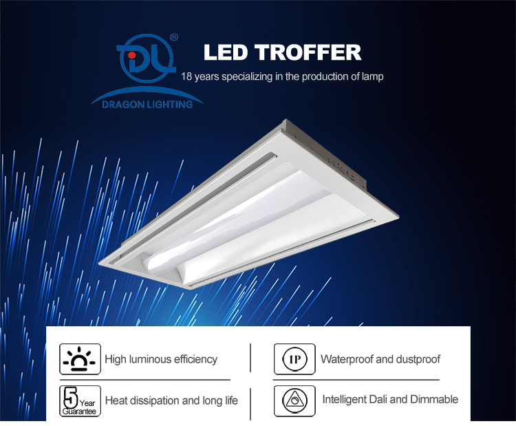 Concealed Installation 1200X600 60W LED Troffer Panel Light