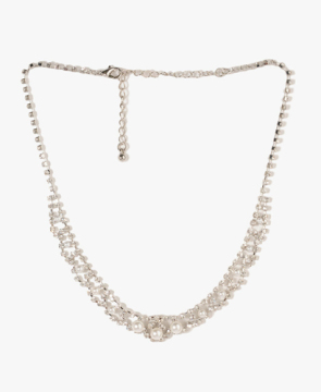 Latest design with bead long platinum gold necklace design