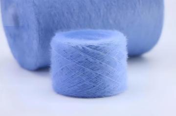 100% nylon 13NM glittering crystal yarn 1.3 cm feather yarn for sweater / scarf / crochet