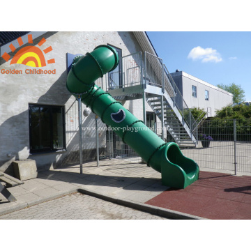 Family Outdoor Backyard Tube Slide Untuk anak-anak