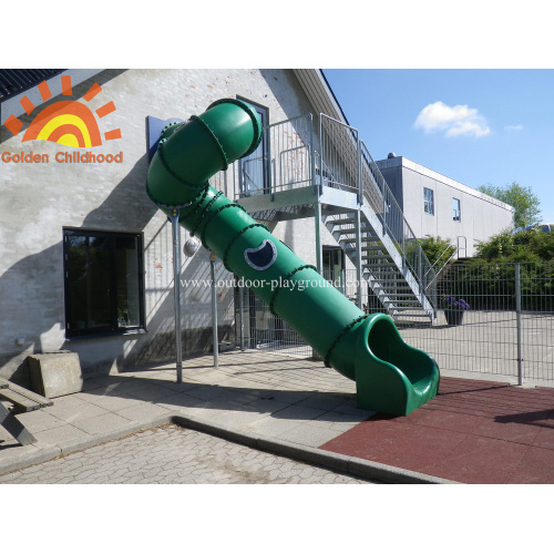 Family Outdoor Backyard Tube Slide For kids