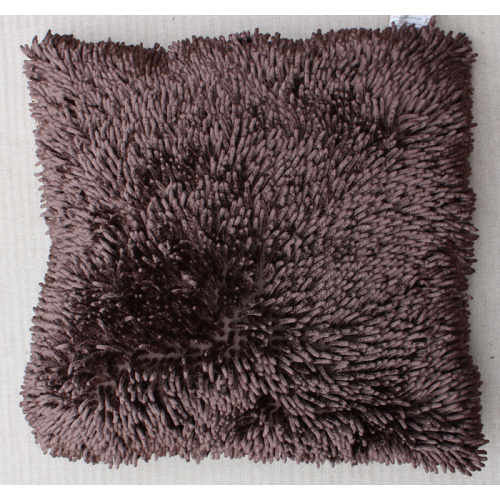 Beau coussin en polyester avec couleur unie