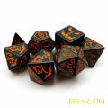 Bescon Halloween Polyhedral Würfel 7pcs Set, Halloween RPG Würfel Set d4 d6 d8 d10 d12 d20 d% Set von 7 Halloween Würfel-DnD Würfel