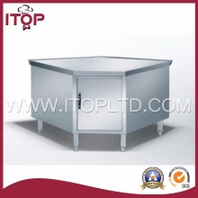 Restaurant kitchen cabinet for corner