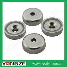 PMYP A10 Strong neodymium countersunk pot magnet