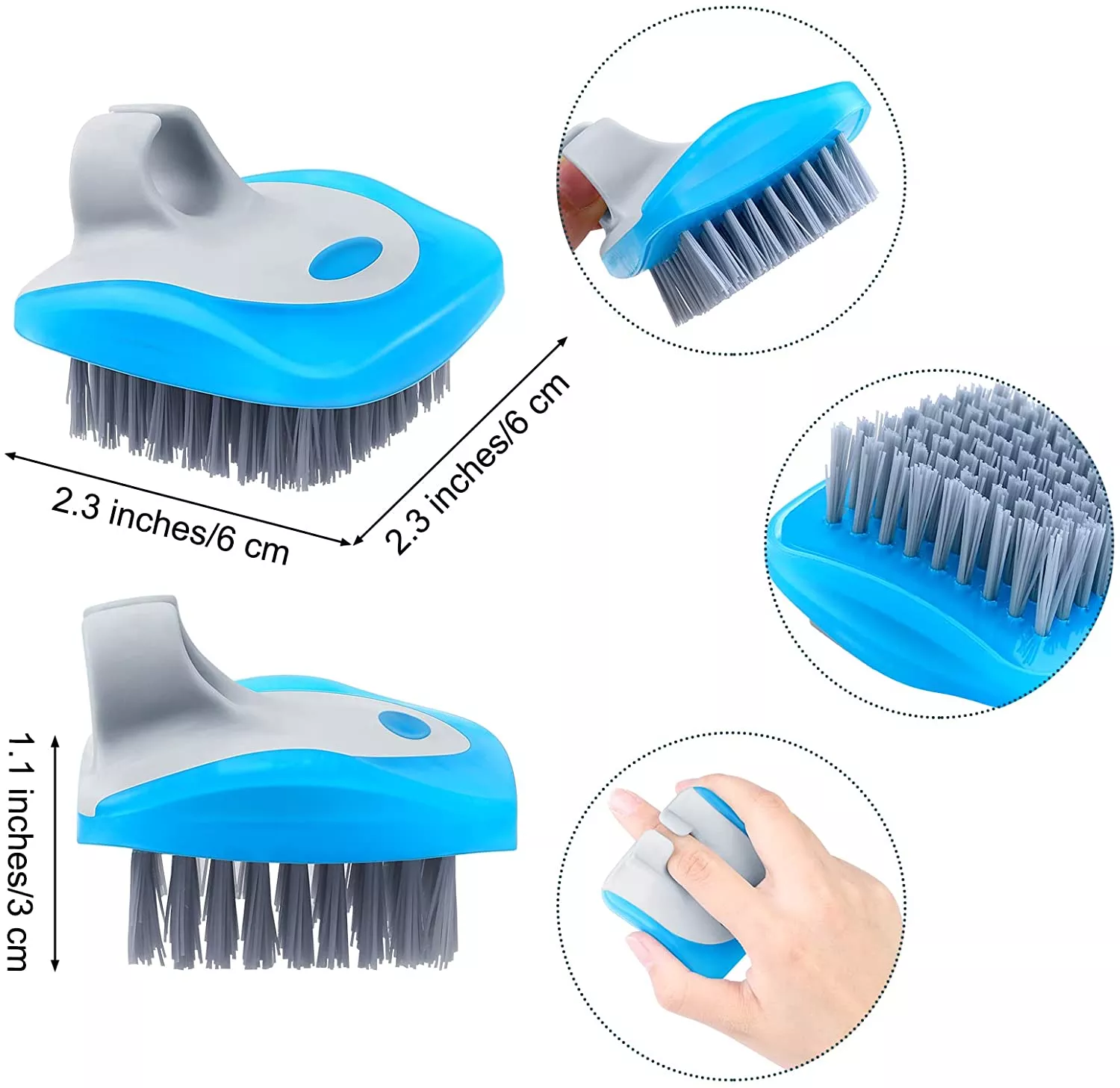 Topwill 2022 Hot Sale Kitchen Cleaning Tools Mushroom Vegetable Brush Durable Plastic Fruit and Vegetable Cleaning Brush