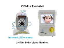 2.4 GHz Digital Video Baby Monitor with 300m , two way talk