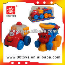 New candy toys pull line cartoon cars pull string car