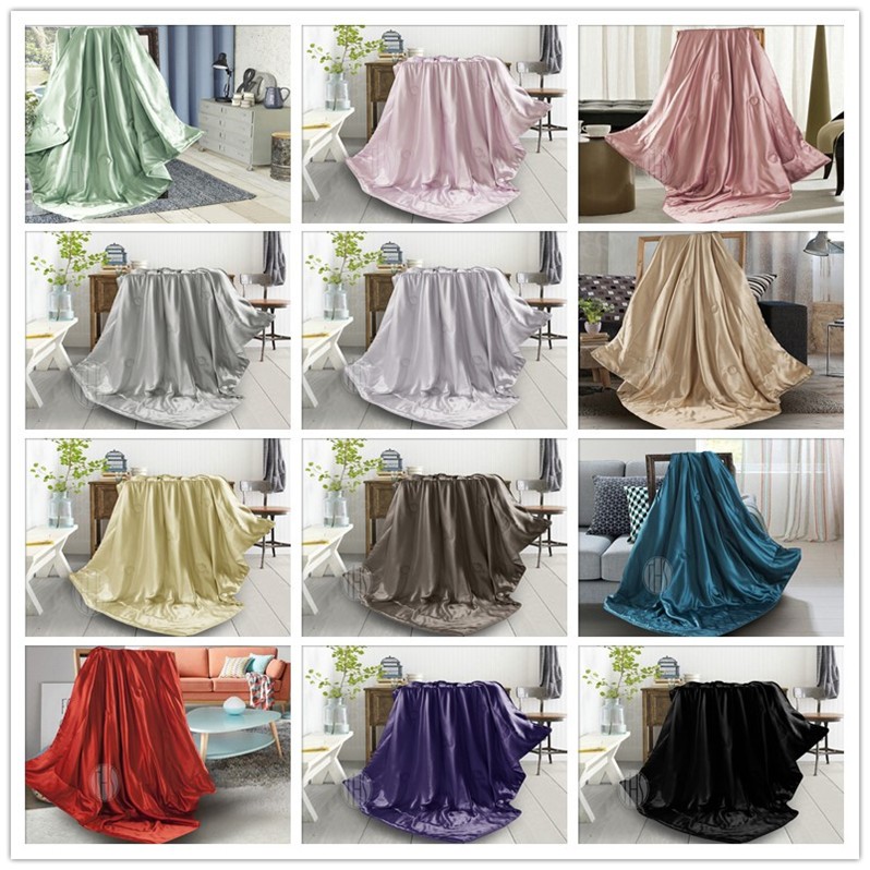 100% mulberry silk throw blanket for home