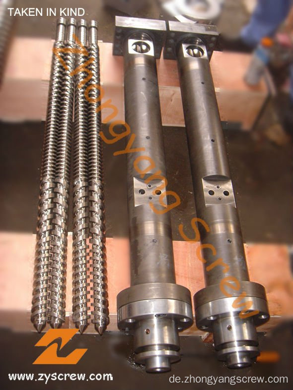 R-PVC-Rohr-Doppelschraube und -zylinder