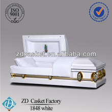 Quality 18 gauge white metal casket(1848 White)