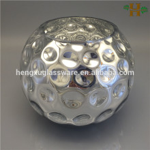 mercury decor round glass fish bowl vase