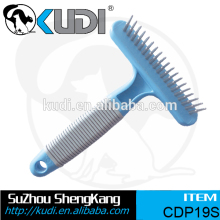 Health care tool soft handle pet rake brush