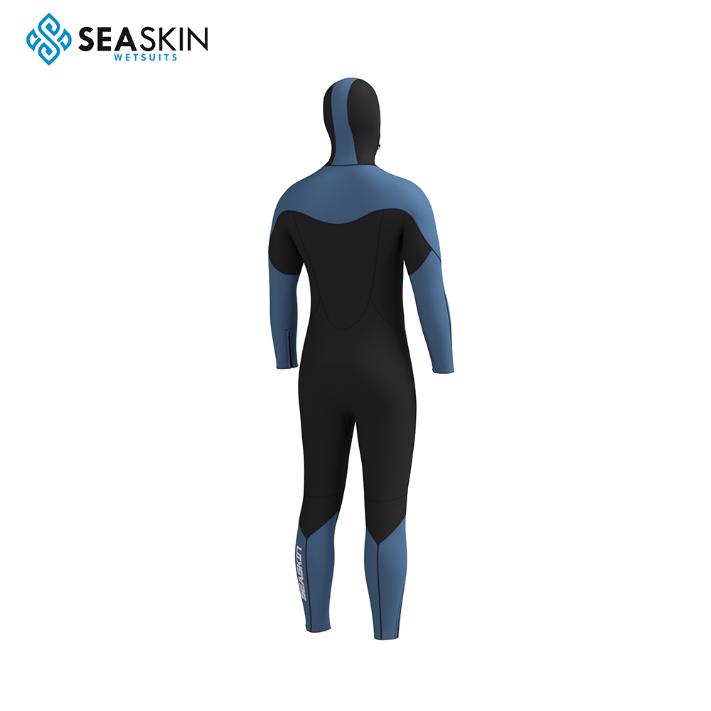 Seaskin Front Zip Berkerudung One Piece Diving Wetsuit