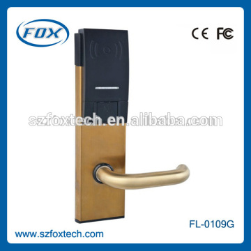 Zinc alloy RFIC card sliding door flush lock