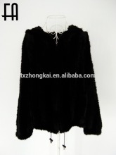 Unsex Real Mink Fur Coat Genuine Mink Fur Knitted Jacket