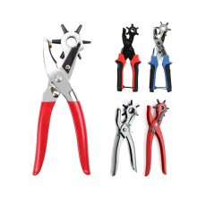 9-Inch Revolving Head Perforator: Hole Punch Plier for Watchbands, Cards, Leather Belts