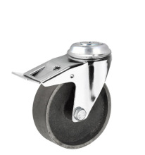 Industry Bolt Hole Cast Iron Brake Casters