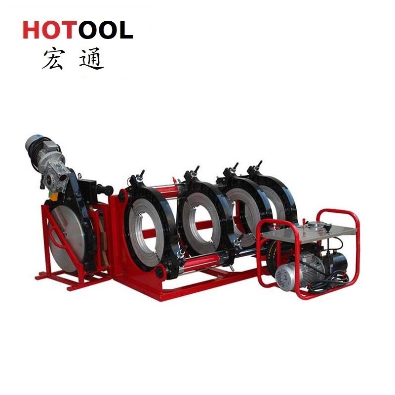 Hotool 355mm hydraulic butt fusion plastic hdpe pipe Welding machine Semi-automatic pe welders  butt fusion pipe heating plate