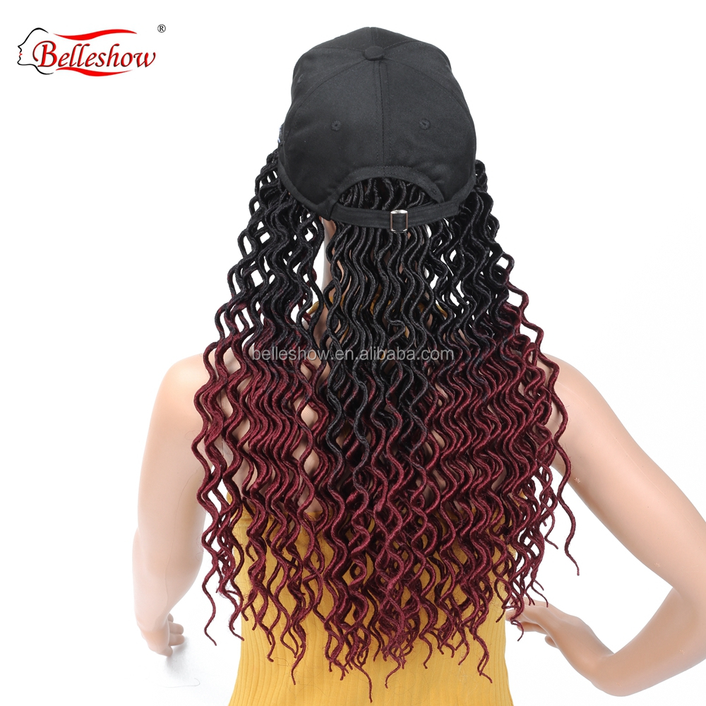 Hot sell wholesale Crochet Braiding Hair Braids  Synthetic Crochet Braid Goddess locs soft curly basketball hat hair