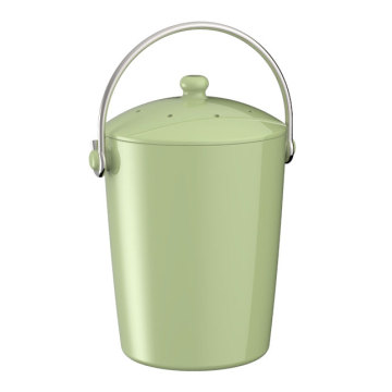 Ceramic compost pail with filter