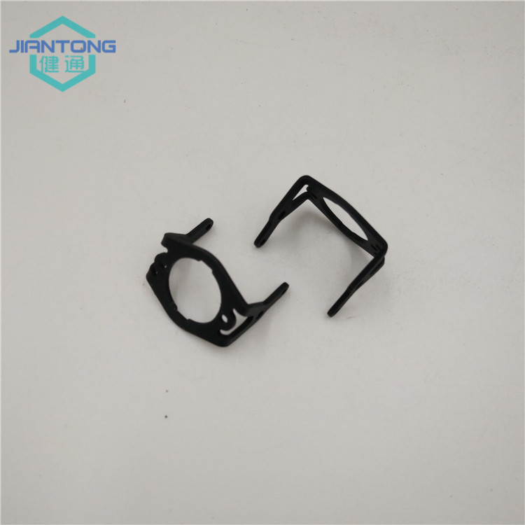 black matt anodized aluminum stamped brackets