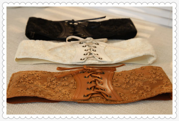 Fashion Wonens elastic stretch belts